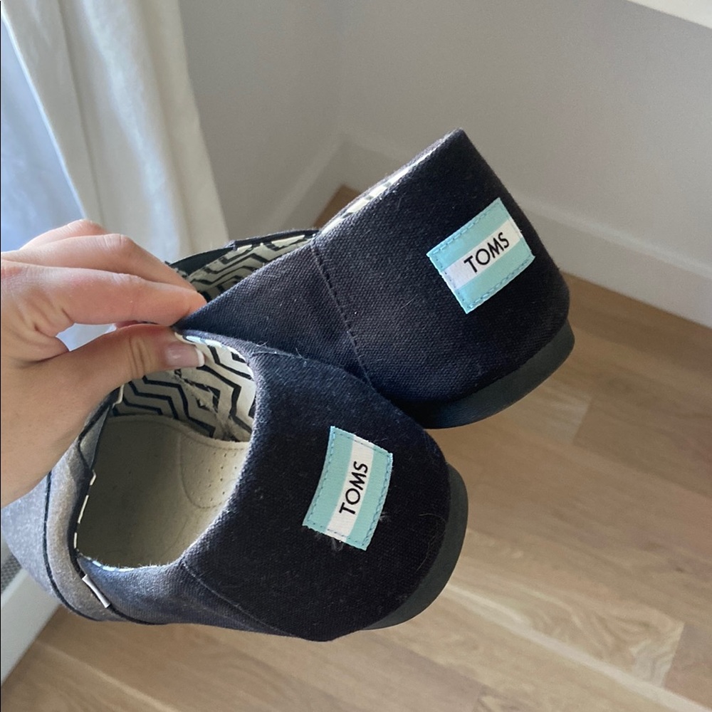 TOMS Men Black Slip-On Shoes
